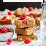 Blondie framboise chocolat blanc