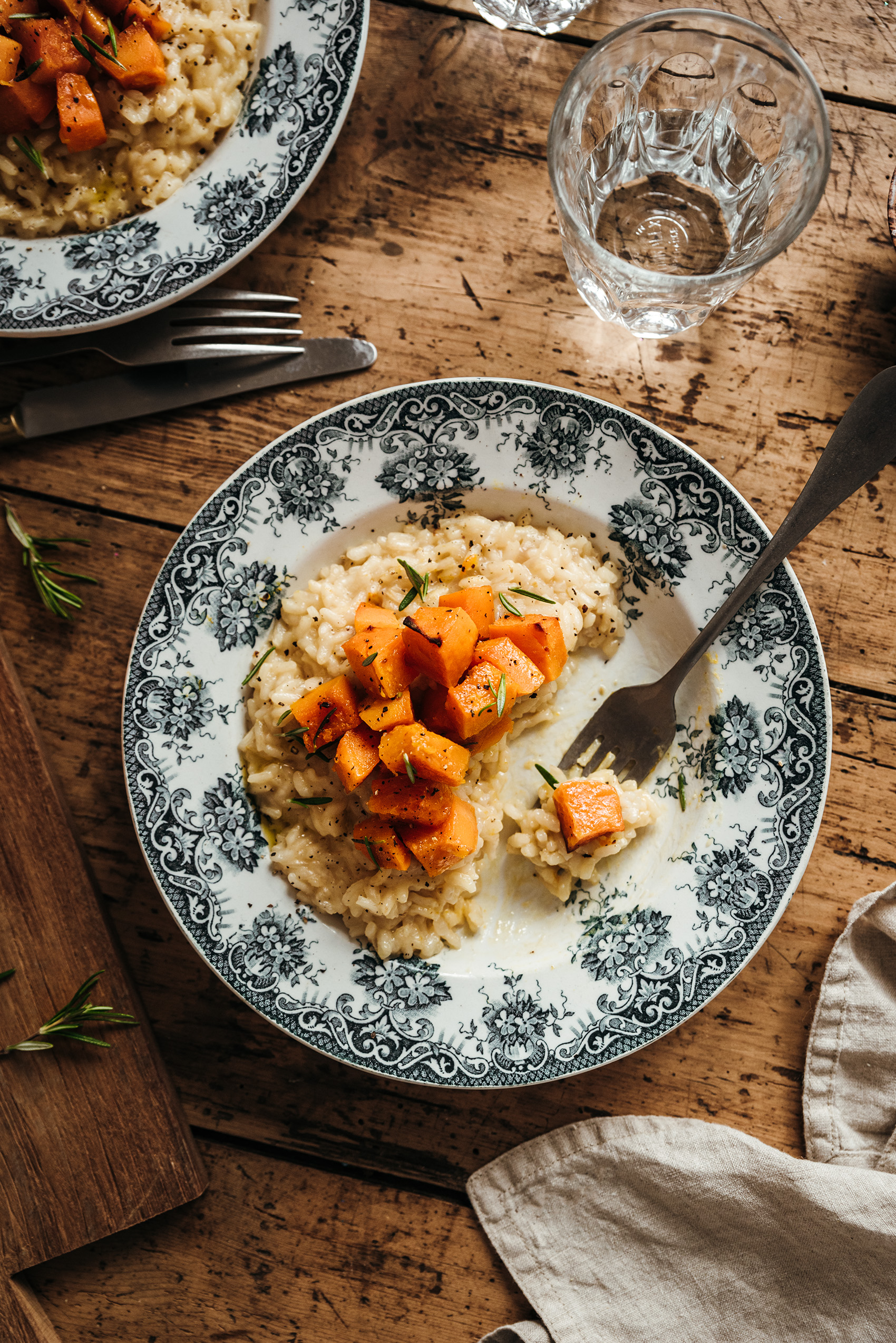 Risotto potimarron rôti miel romarin - Lilie Bakery