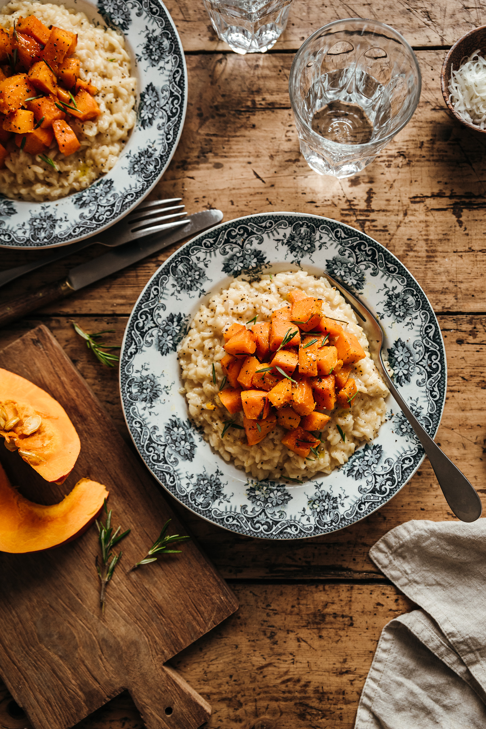 Risotto potimarron rôti miel romarin - Lilie Bakery