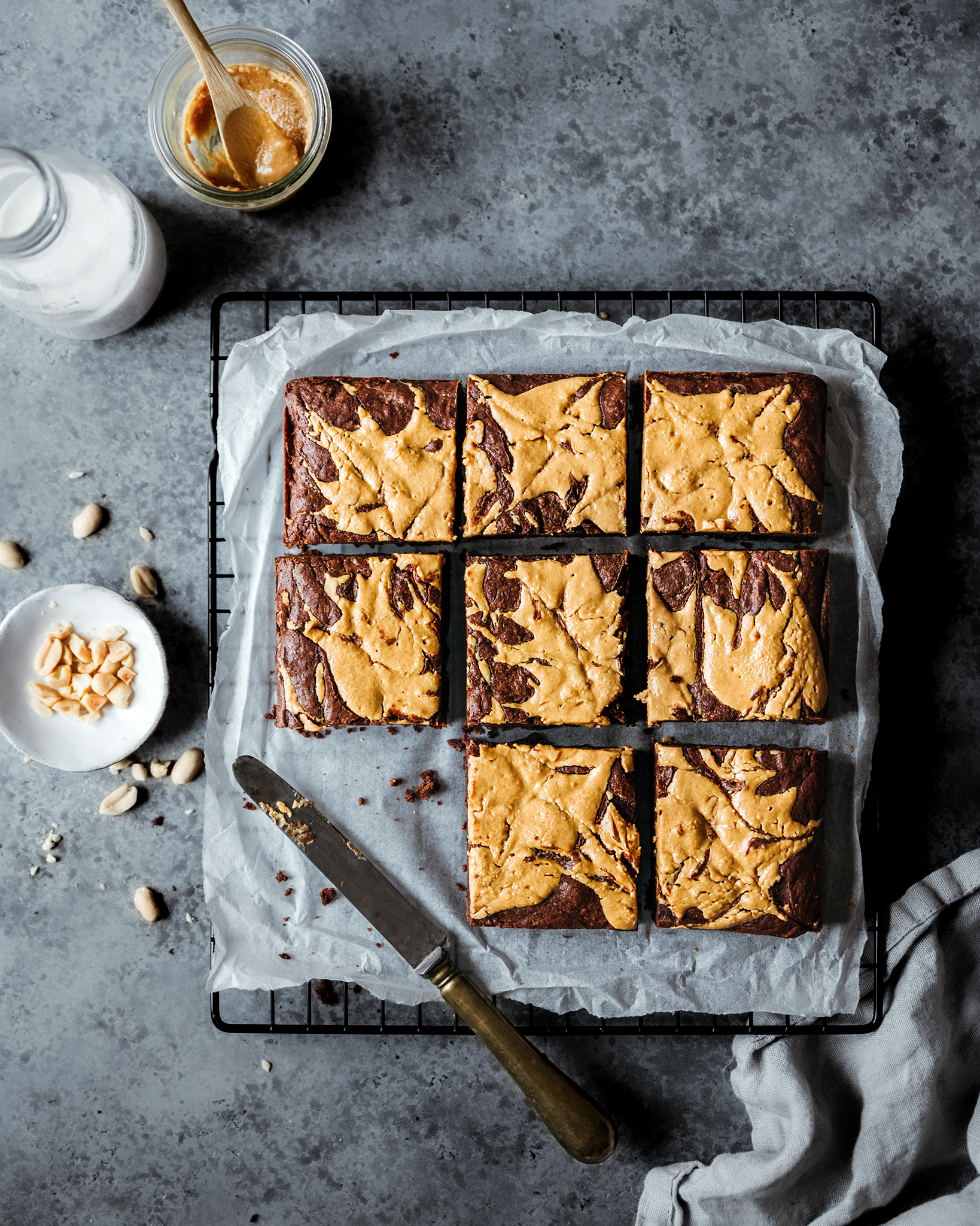 Brownie chocolat beurre cacahuète - Lilie Bakery