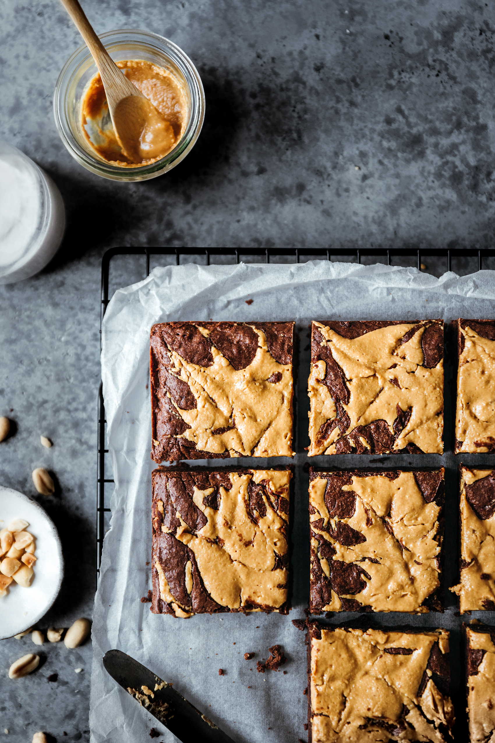 Brownie chocolat beurre cacahuète zoom - Lilie Bakery