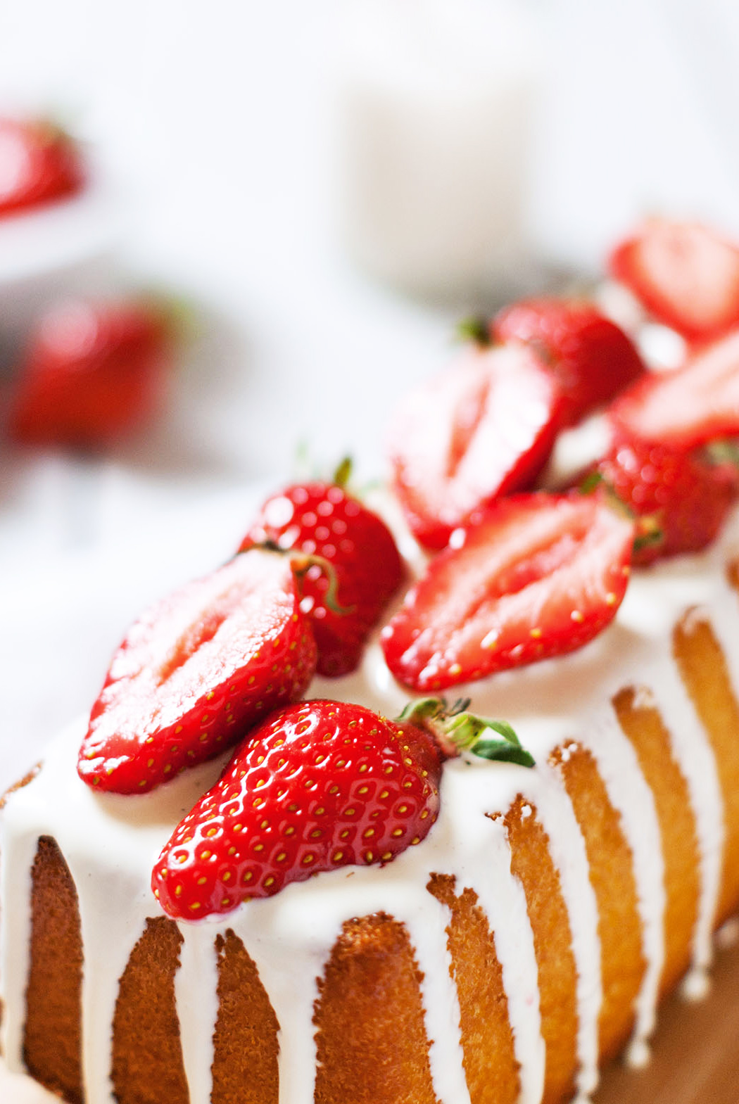 Strawberry vanilla star cake recipe - lilie bakery