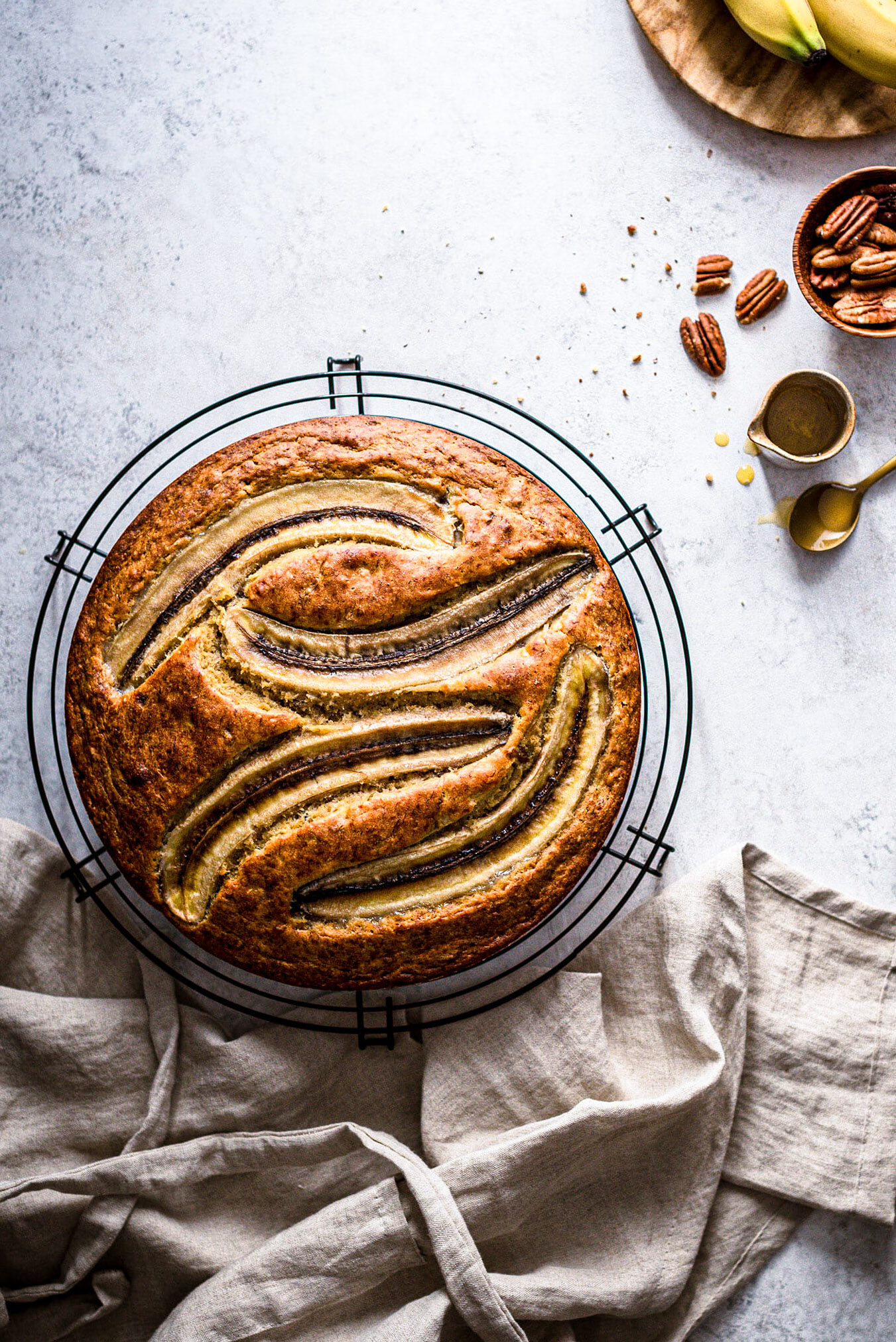 G&acirc;teau &agrave; la banane miel p&eacute;can - Lilie Bakery