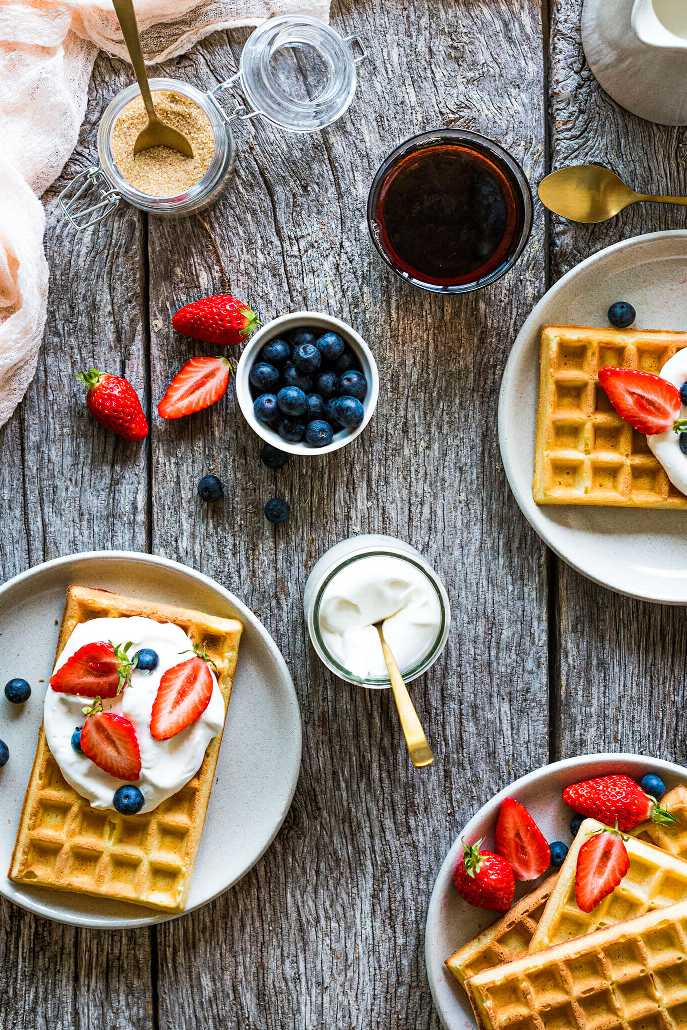 Gaufres bruxelles chantilly - Lilie Bakery