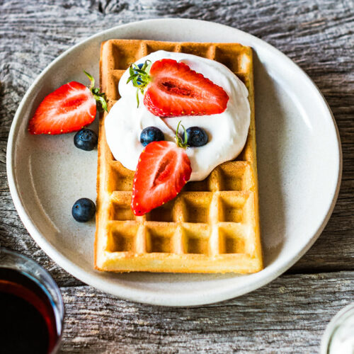 Gaufres bruxelles légères chantilly recette - Lilie Bakery