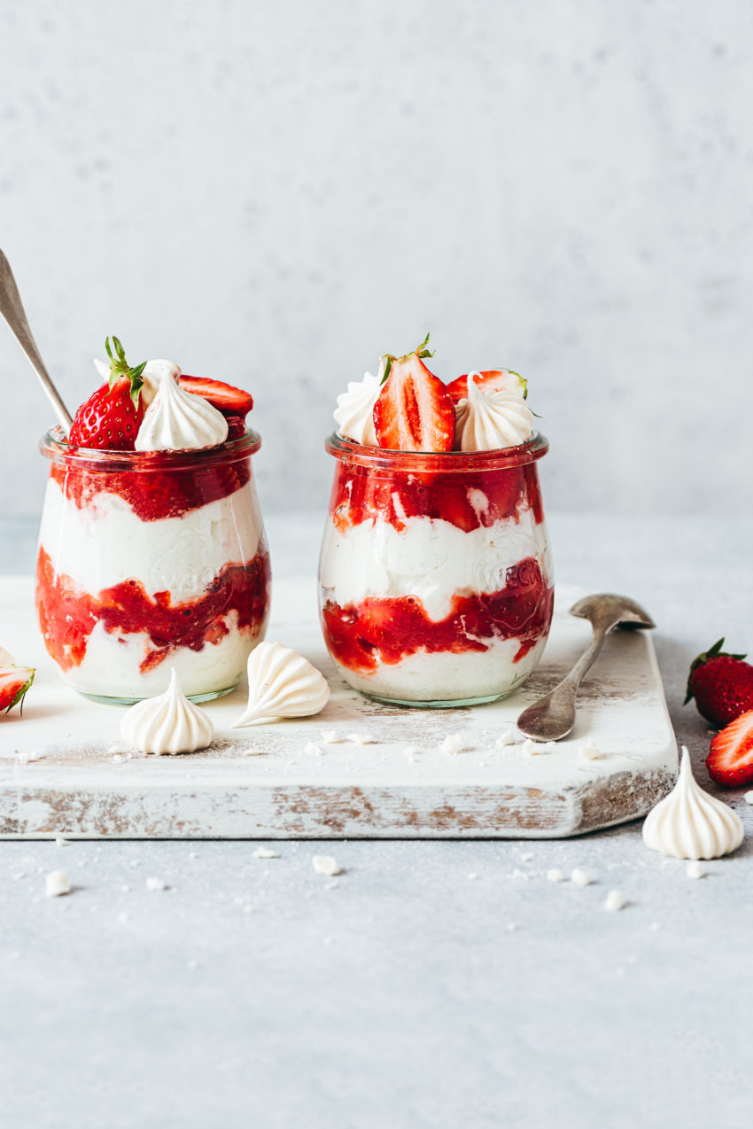 Eton mess aux fraises - Lilie Bakery