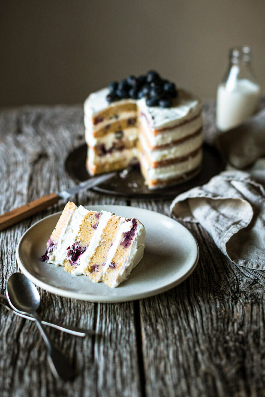 Layer Cake Myrtilles Citron - Lilie Bakery