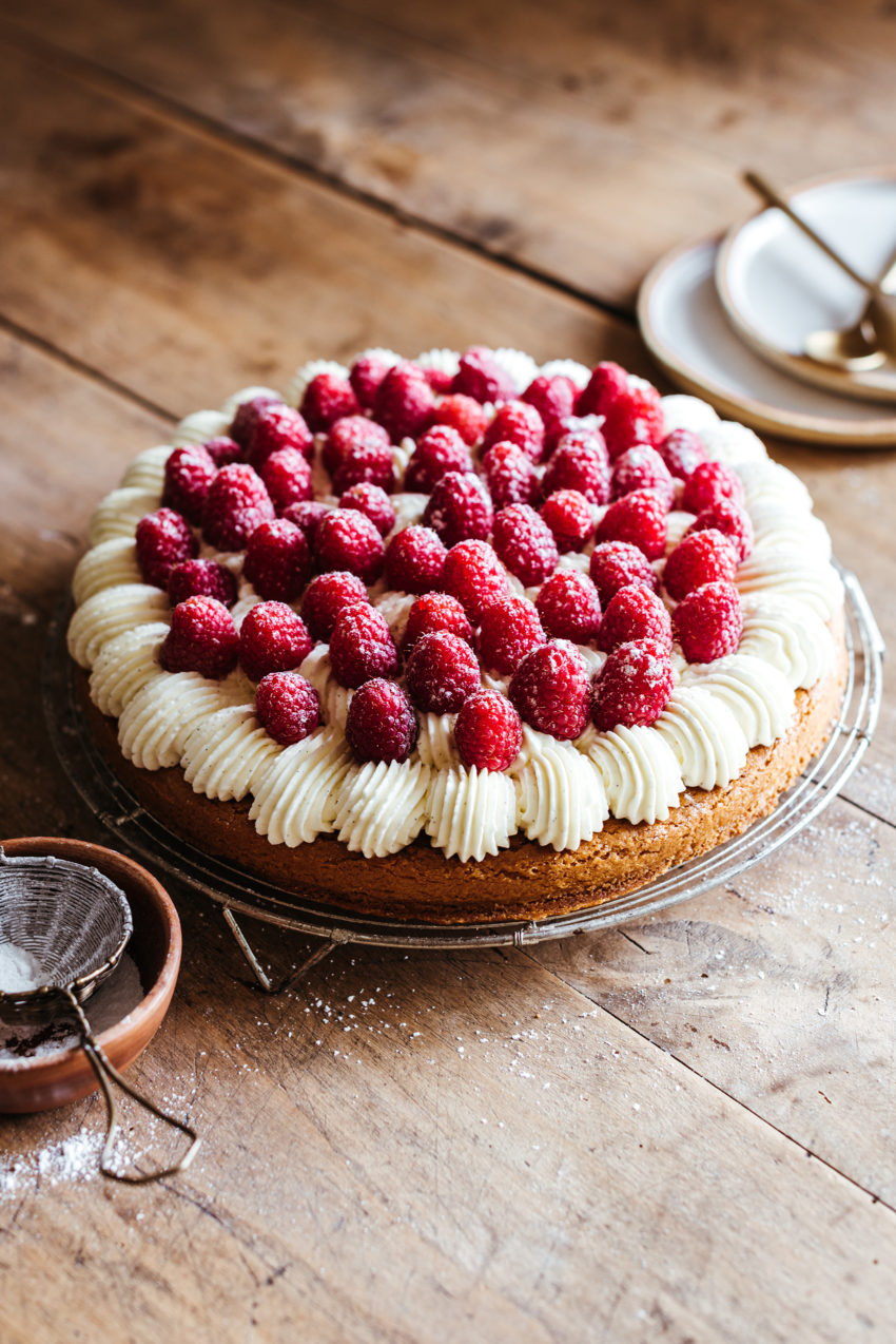 Tarte framboise mascarpone et palet breton - Lilie Bakery