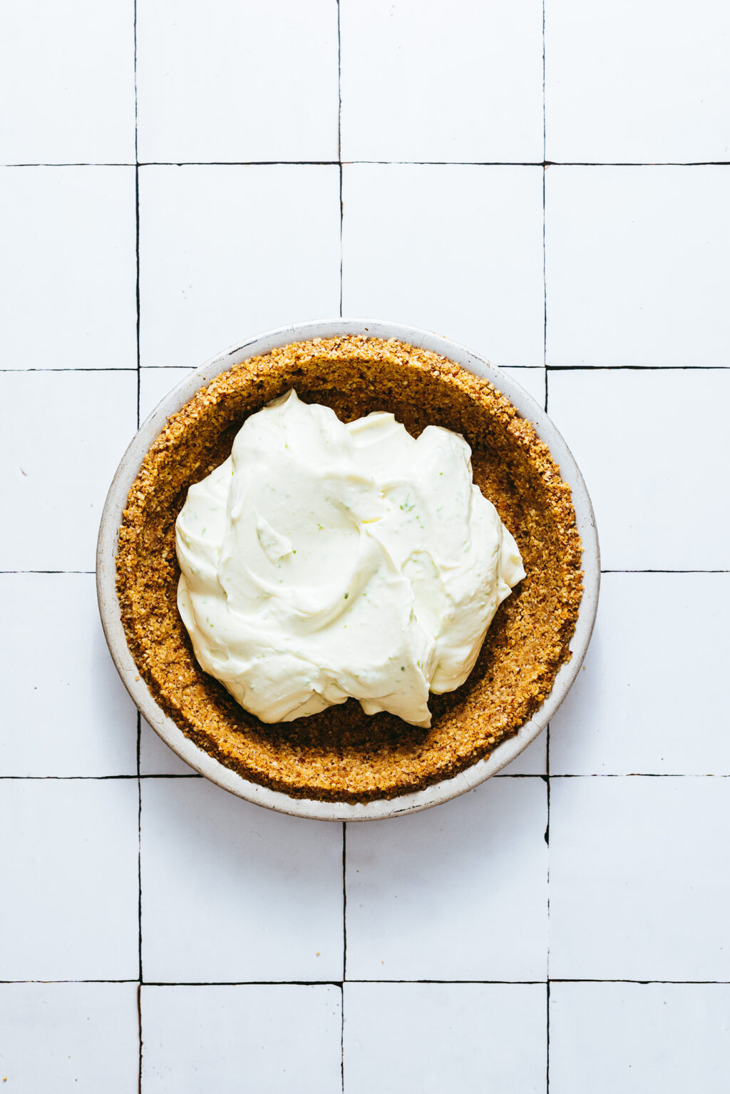 Step by step key lime pie no bake - Lilie Bakery