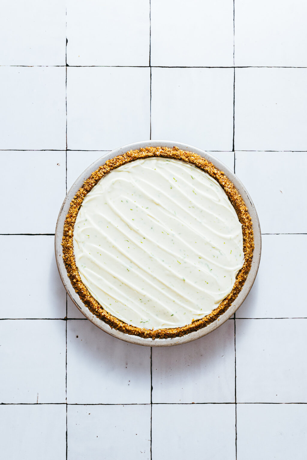 Step by step key lime pie no bake - Lilie Bakery