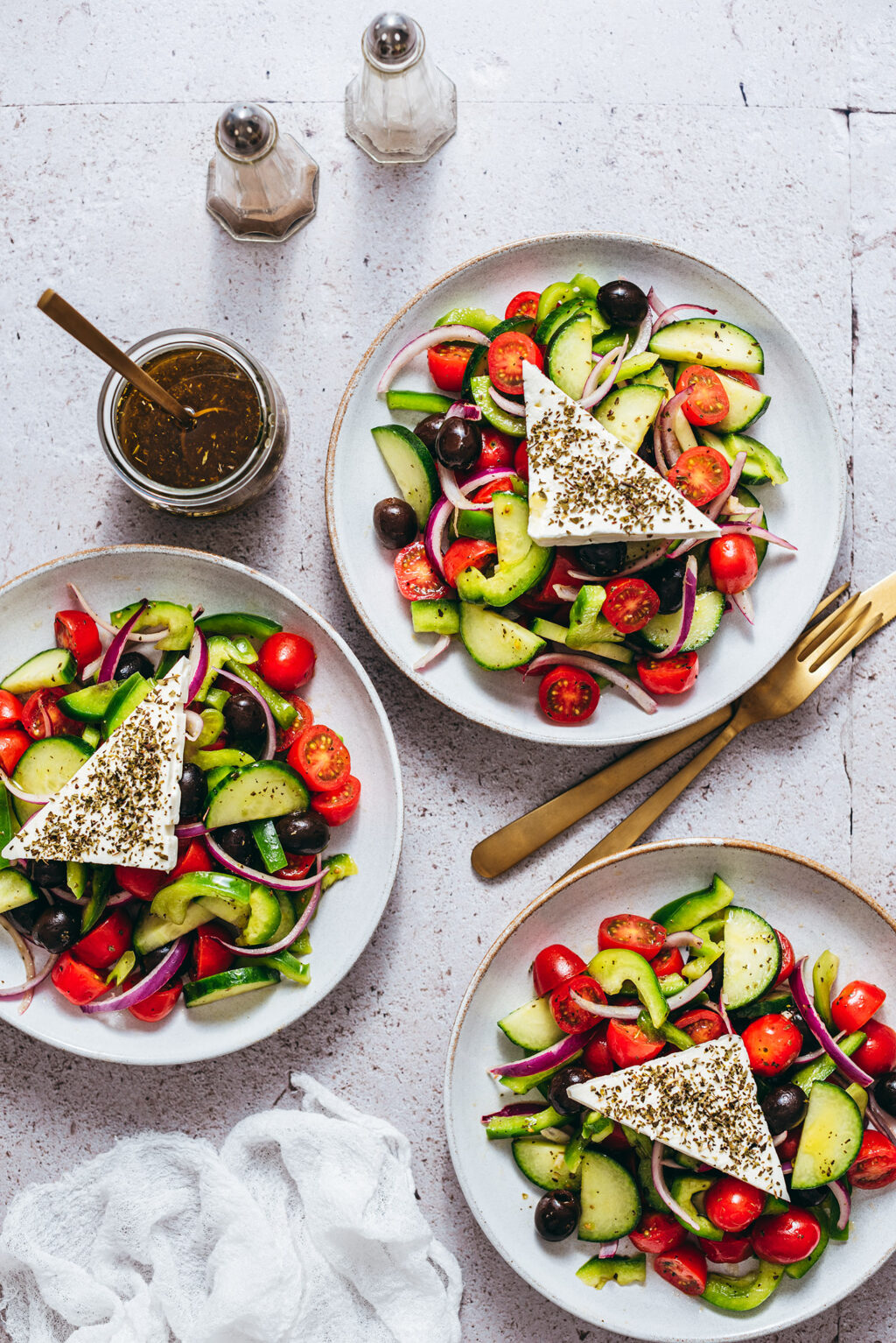 Salade grecque recette traditionnelle - Lilie Bakery