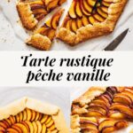 Tarte pêche vanille