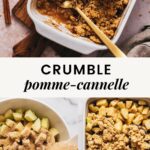 Crumble pomme cannelle fondant croustillant