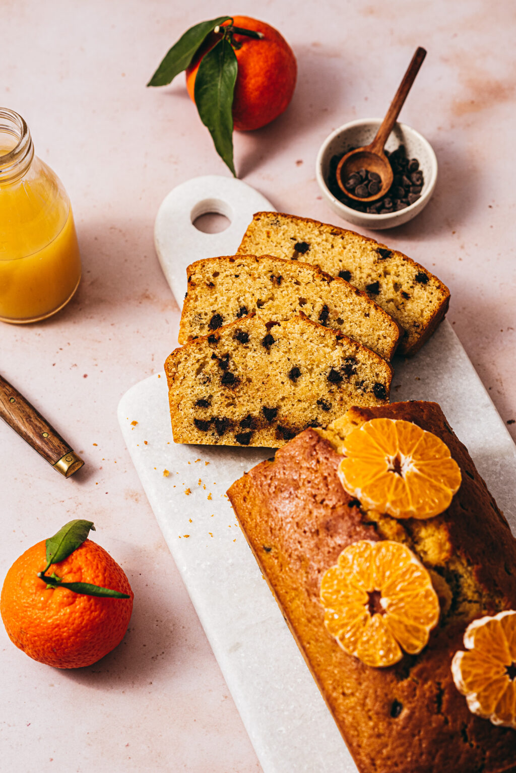 Cake aux cl&eacute;mentines p&eacute;pites chocolat - Lilie Bakery