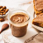 Homemade almond puree