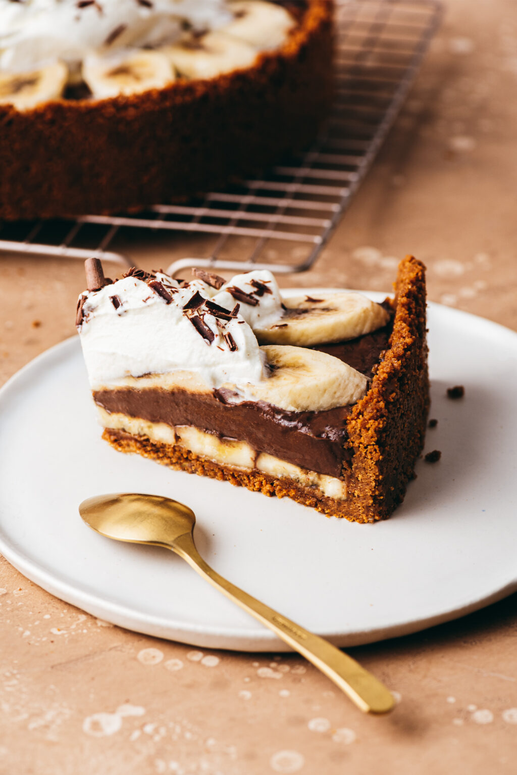 Speculoos chocolate banana tart - Lilie Bakery