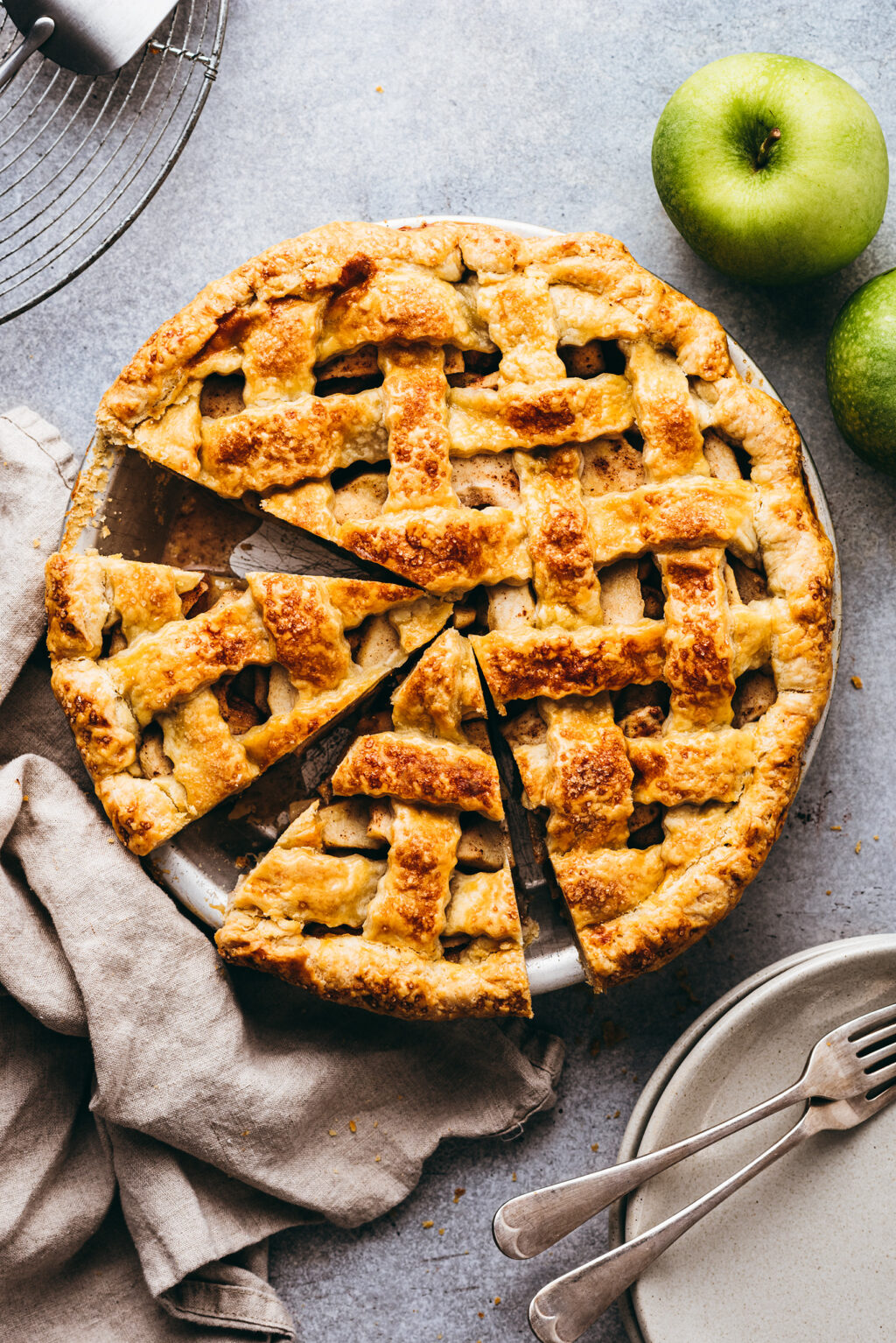Recette apple pie tourte aux pommes - Lilie Bakery