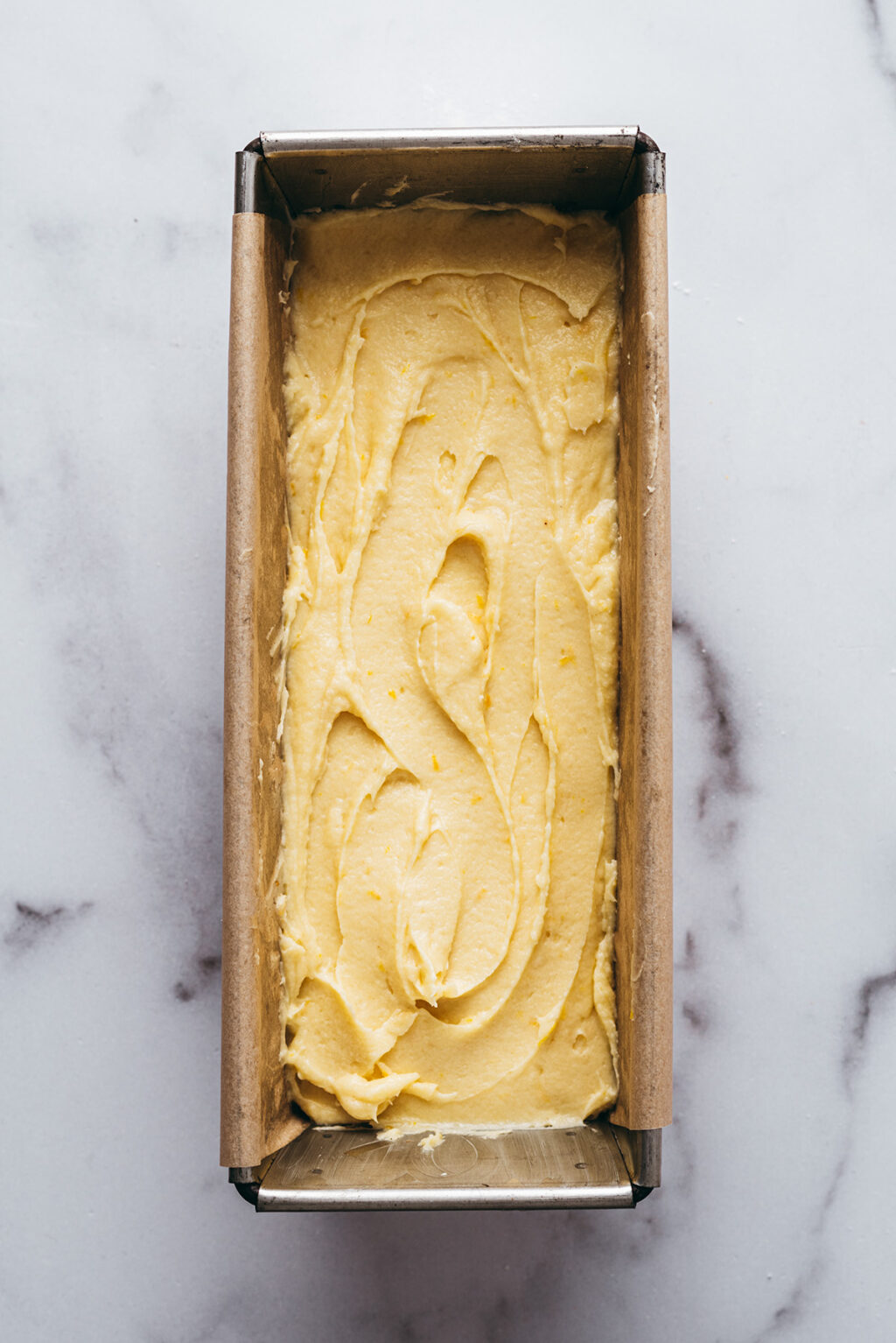 Cake à l'orange avant cuisson - Lilie Bakery