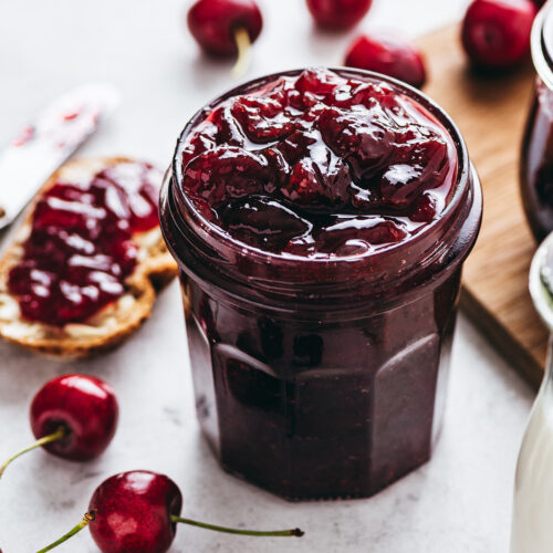 Recette confiture de cerises - Lilie Bakery