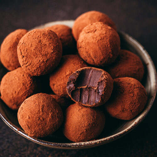 Recette truffes au chocolat fondantes - Lilie Bakery
