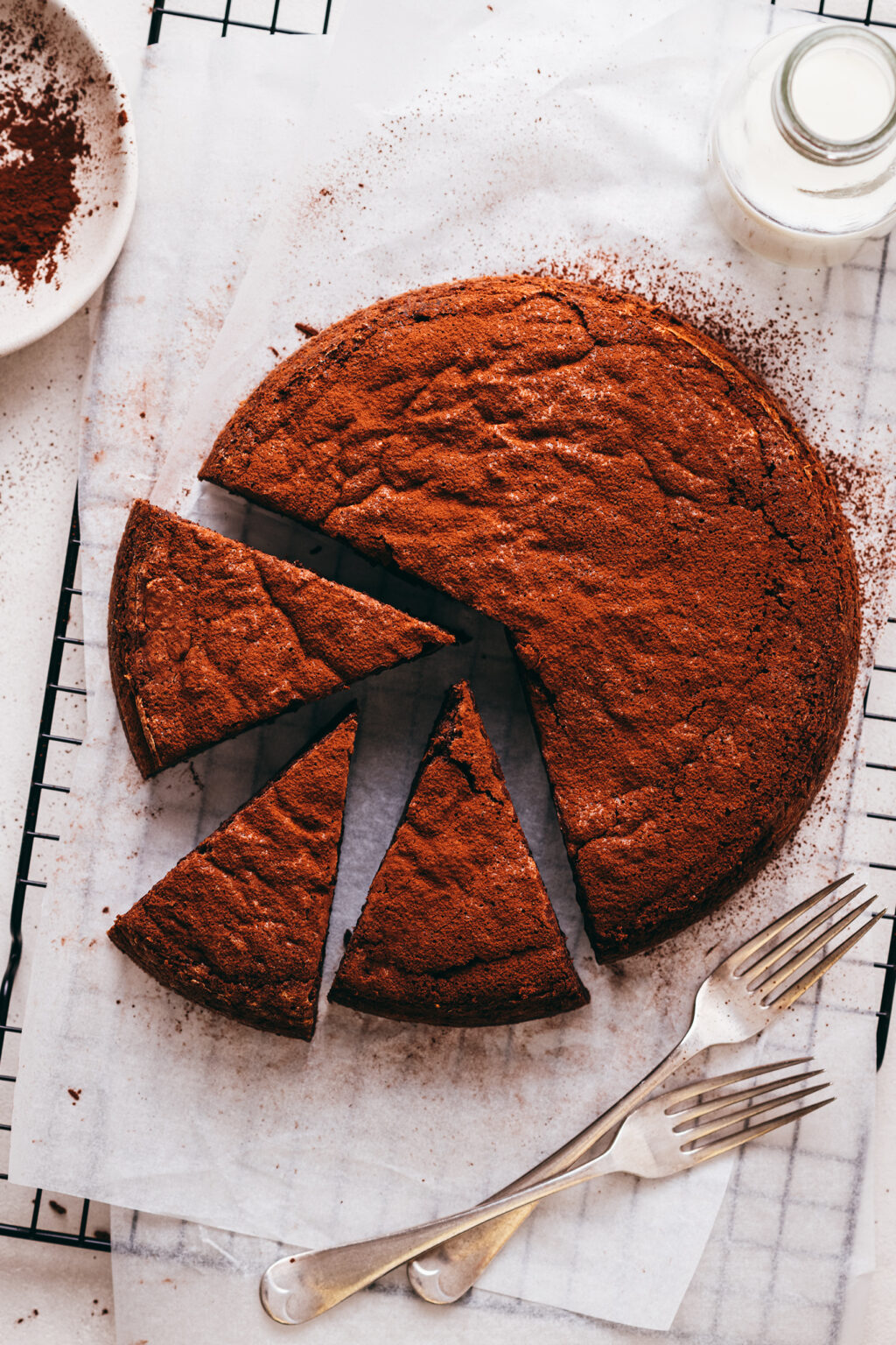 Magic chocolate cake recipe - Lilie Bakery