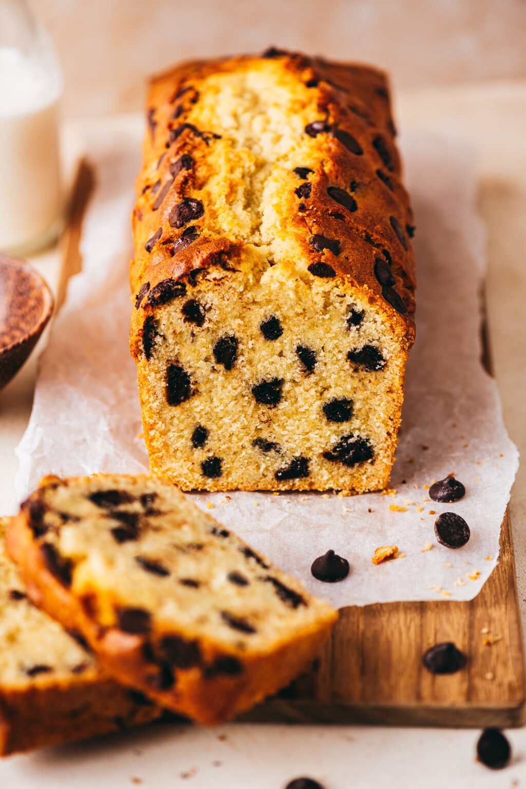 Recette cake aux pépites de chocolat - Lilie Bakery