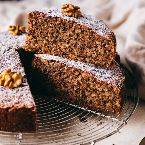Gâteau aux noix recette - Lilie Bakery