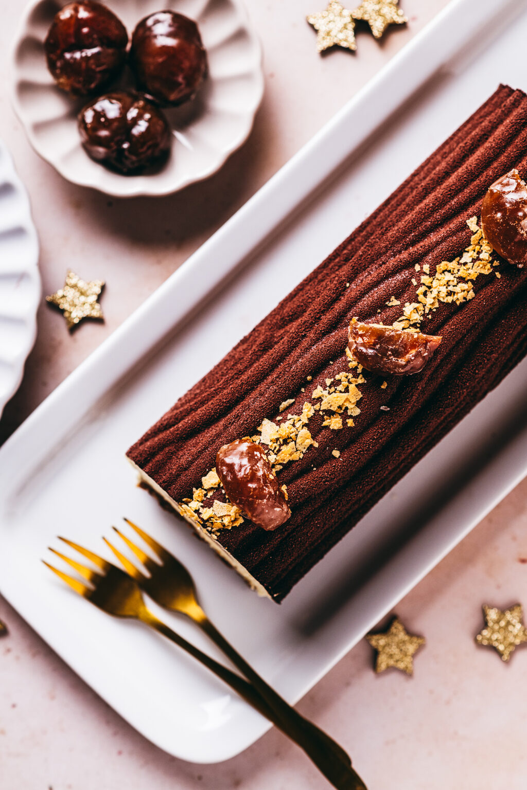 Bûche crème marrons recette - Lilie Bakery